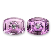 4.52 Ct.Tw.Total Carat Weight Purple Amethyst Pair from Brazil Video