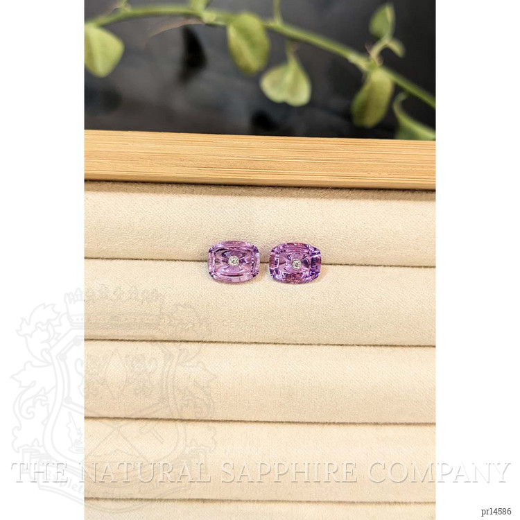 4.52 Ct.Tw. Purple Amethyst Pair from Brazil