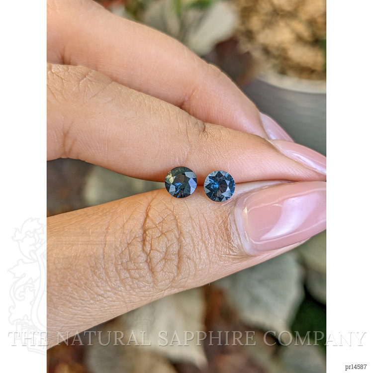 1.03 Ct.Tw. Greenish Blue Spinel Pair from Ceylon (Sri Lanka)