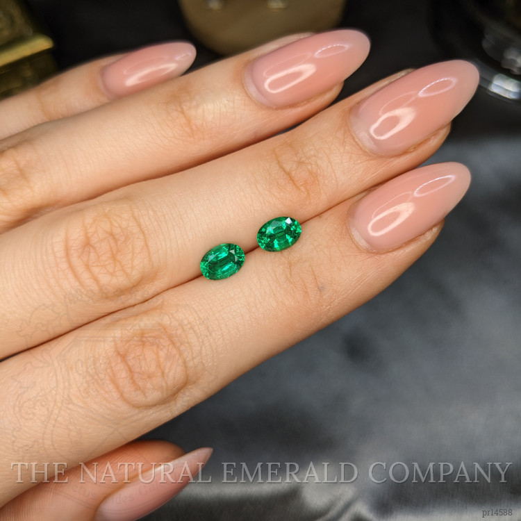 1.72 Ct.Tw. Emerald Pair from Zambia