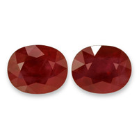 13.08&nbsp;Ct.Tw.Total Carat Weight Ruby Pair from Burma (Myanmar) Video
