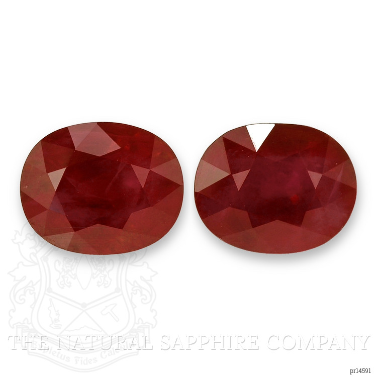 13.08 Ct.Tw. Ruby Pair from Burma (Myanmar)