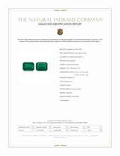 15.62 Ct.Tw.Total Carat Weight Emerald Pair from Zambia Scan Report