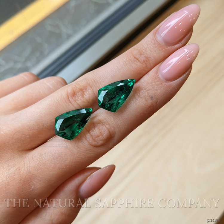 19.08 Ct.Tw. Emerald Pair from Zambia
