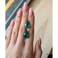 19.08&nbsp;Ct.Tw.Total Carat Weight Emerald Pair from Zambia Life Style