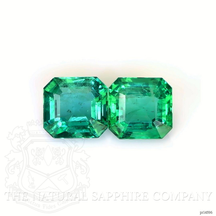 3.43 Ct.Tw. Emerald Pair from Zambia