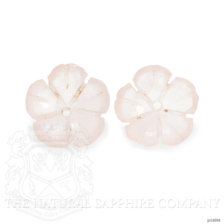 2.58 Ct.Tw. Pink Rose Quartz Pair from Ceylon (Sri Lanka)
