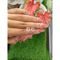 2.58&nbsp;Ct.Tw.Total Carat Weight Pink Rose Quartz Pair from Ceylon (Sri Lanka) Life Style