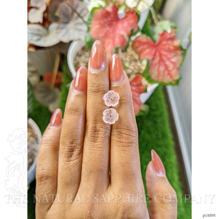 3.55 Ct.Tw. Pink Rose Quartz Pair from Ceylon (Sri Lanka)
