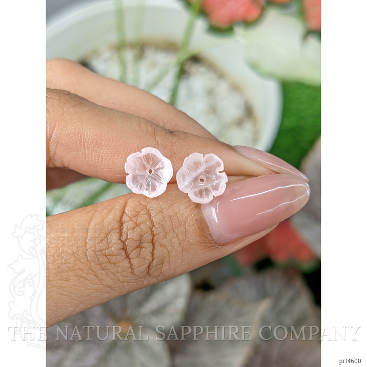 3.49 Ct.Tw. Pink Rose Quartz Pair from Ceylon (Sri Lanka)