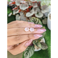 3.49&nbsp;Ct.Tw.Total Carat Weight Pink Rose Quartz Pair from Ceylon (Sri Lanka) Life Style