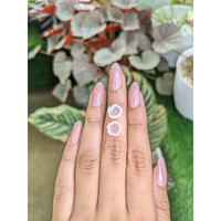 3.44&nbsp;Ct.Tw.Total Carat Weight Pink Rose Quartz Pair from Ceylon (Sri Lanka) Life Style