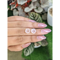 3.44&nbsp;Ct.Tw.Total Carat Weight Pink Rose Quartz Pair from Ceylon (Sri Lanka) Life Style