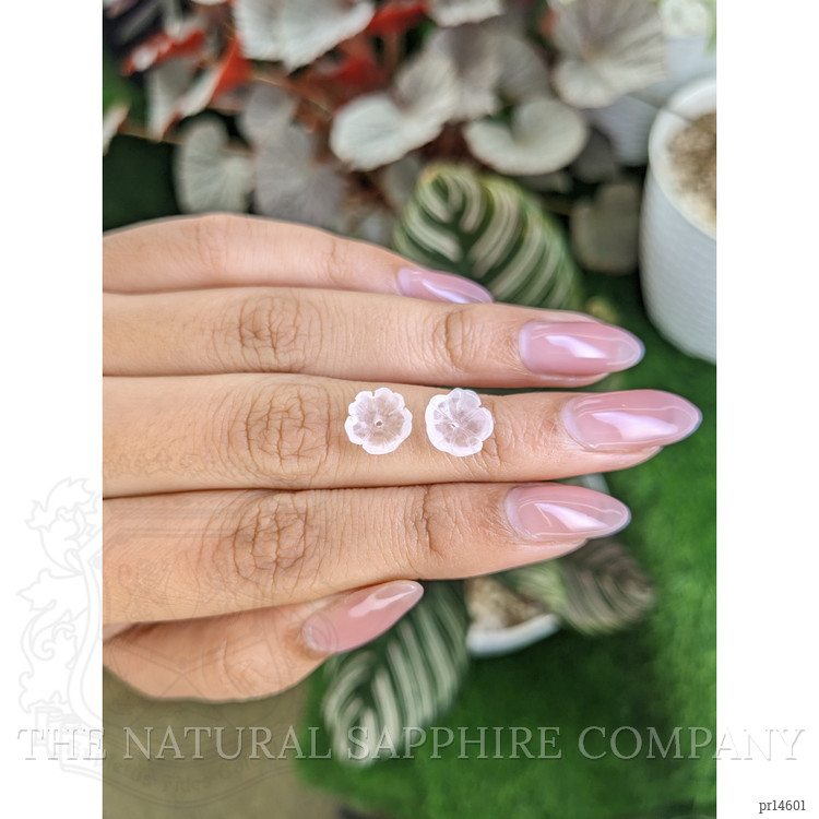 3.44 Ct.Tw. Pink Rose Quartz Pair from Ceylon (Sri Lanka)