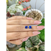 1.68 Ct.Tw.Total Carat Weight Lapis Pair from Afghanistan Life Style
