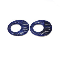 105.16 Ct.Tw.Total Carat Weight Lapis Pair from Afghanistan Video