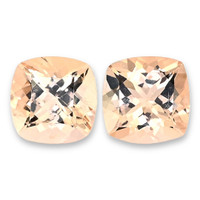 2.81 Ct.Tw.Total Carat Weight Peach Morganite Pair Video