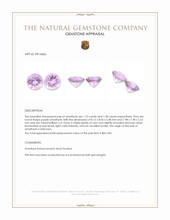 3.31&nbsp;Ct.Tw.Total Carat Weight Purple Amethyst Pair Appraisal