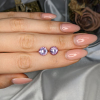 3.31 Ct.Tw.Total Carat Weight Purple Amethyst Pair Life Style