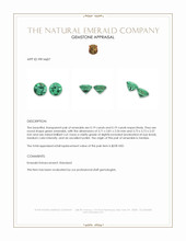 0.38 Ct.Tw.Total Carat Weight Emerald Pair from Zambia Appraisal