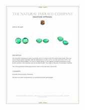 0.36&nbsp;Ct.Tw.Total Carat Weight Emerald Pair from Zambia Appraisal