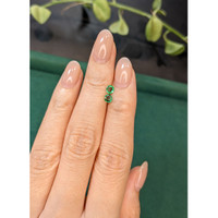 0.36 Ct.Tw.Total Carat Weight Emerald Pair from Zambia Life Style