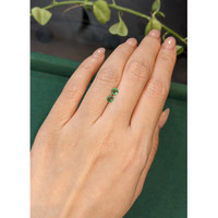 0.36 Ct.Tw.Total Carat Weight Emerald Pair from Zambia Life Style