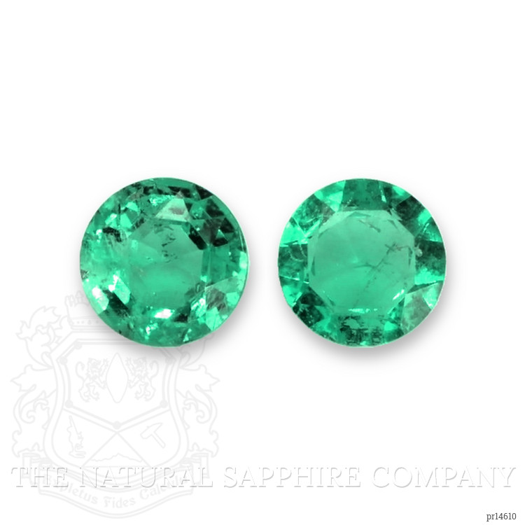 0.38 Ct.Tw. Emerald Pair from Zambia