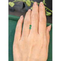 0.38&nbsp;Ct.Tw.Total Carat Weight Emerald Pair from Zambia Life Style