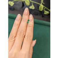0.38&nbsp;Ct.Tw.Total Carat Weight Emerald Pair from Zambia Life Style