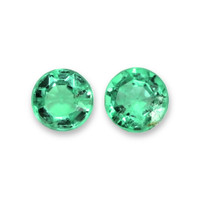 0.37 Ct.Tw.Total Carat Weight Emerald Pair from Zambia Video