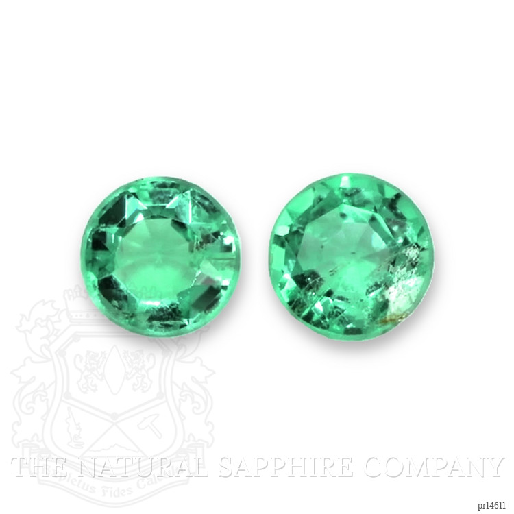 0.37 Ct.Tw. Emerald Pair from Zambia
