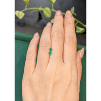 0.39&nbsp;Ct.Tw.Total Carat Weight Emerald Pair from Zambia Life Style