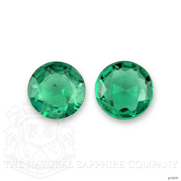 0.32 Ct.Tw. Emerald Pair from Zambia