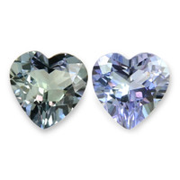 2.12&nbsp;Ct.Tw.Total Carat Weight Bi Color (Peacock) Tanzanite Pair from Tanzania Video