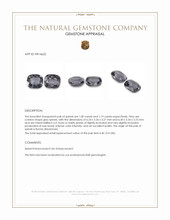 2.19 Ct.Tw.Total Carat Weight Grey Spinel Pair from Burma (Myanmar) Appraisal
