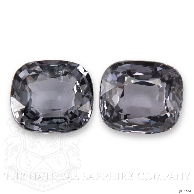 2.19 Ct.Tw. Grey Spinel Pair from Burma (Myanmar)