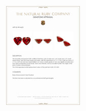 2.91&nbsp;Ct.Tw.Total Carat Weight Ruby Pair from Mozambique Appraisal