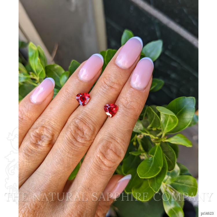 2.91 Ct.Tw. Ruby Pair from Mozambique