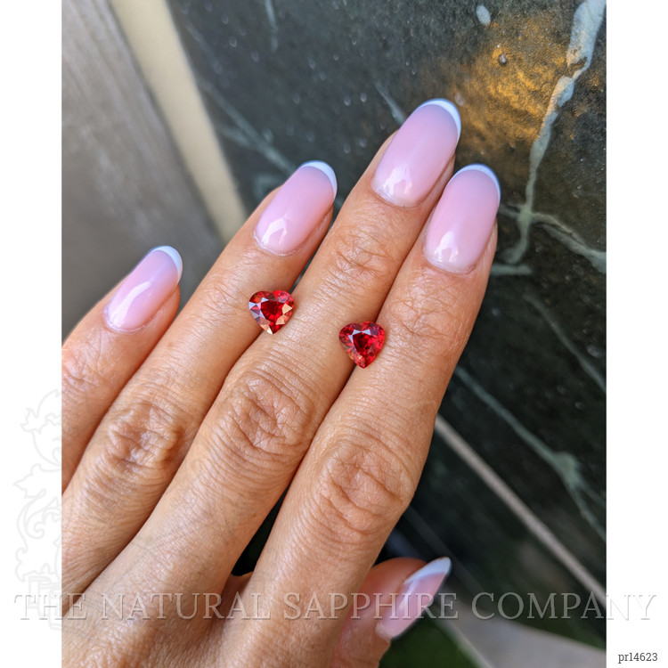 2.91 Ct.Tw. Ruby Pair from Mozambique