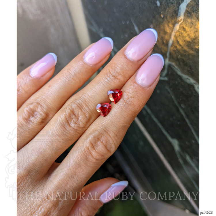 2.91 Ct.Tw. Ruby Pair from Mozambique