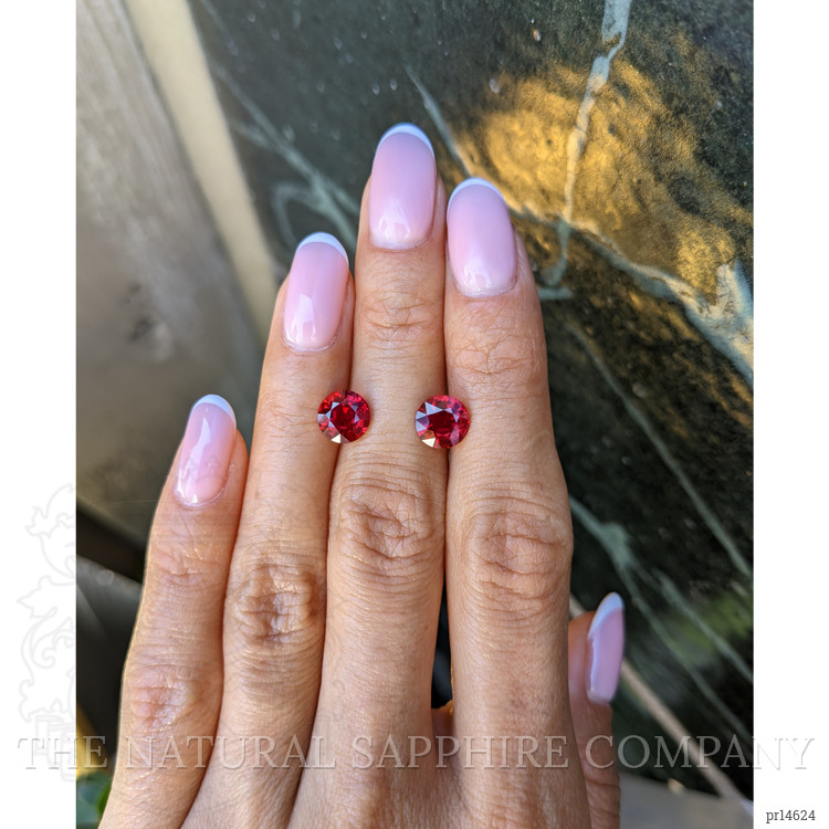 3.54 Ct.Tw. Ruby Pair from Mozambique