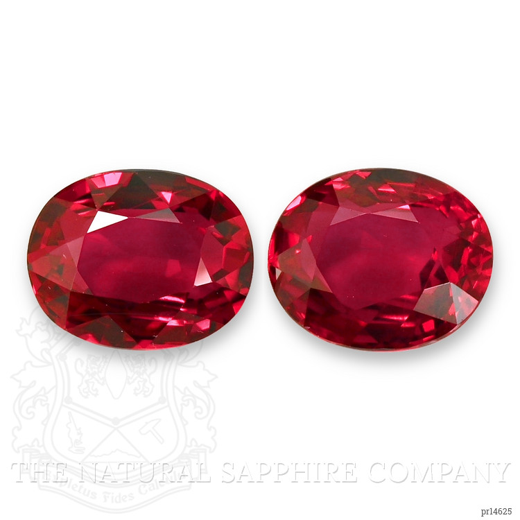 4.06 Ct.Tw. Ruby Pair from Mozambique