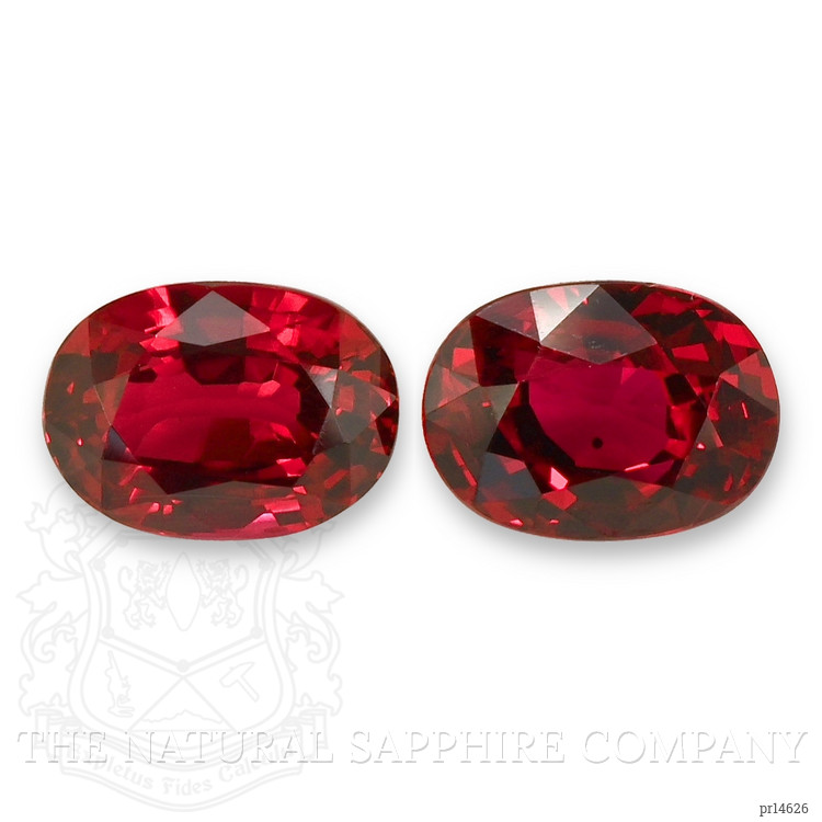 4.16 Ct.Tw. Ruby Pair from Mozambique