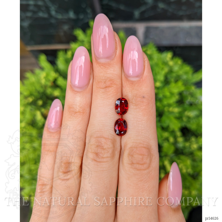 4.16 Ct.Tw. Ruby Pair from Mozambique