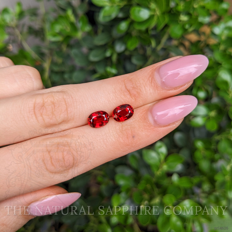 4.16 Ct.Tw. Ruby Pair from Mozambique