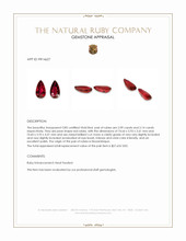 4.23&nbsp;Ct.Tw.Total Carat Weight Ruby Pair from Mozambique Appraisal
