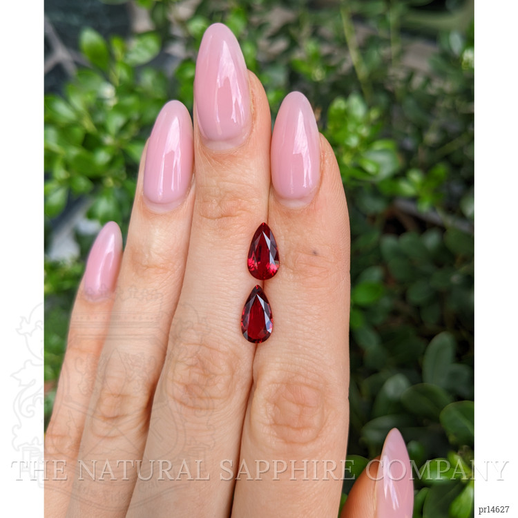 4.23 Ct.Tw. Ruby Pair from Mozambique