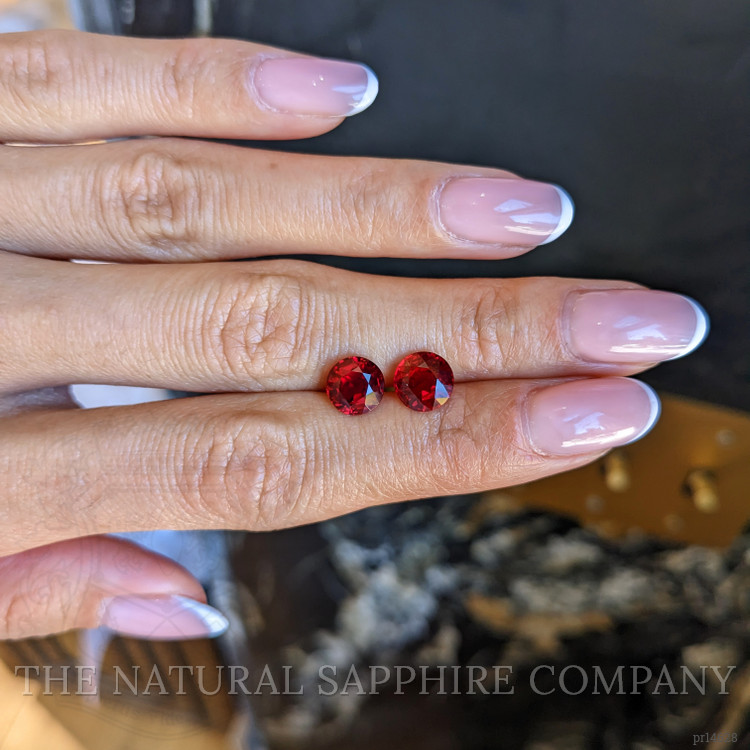 4.31 Ct.Tw. Ruby Pair from Mozambique