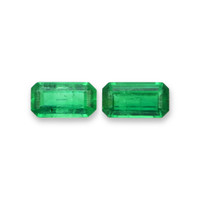 1.05 Ct.Tw.Total Carat Weight Emerald Pair from Afghanistan Video